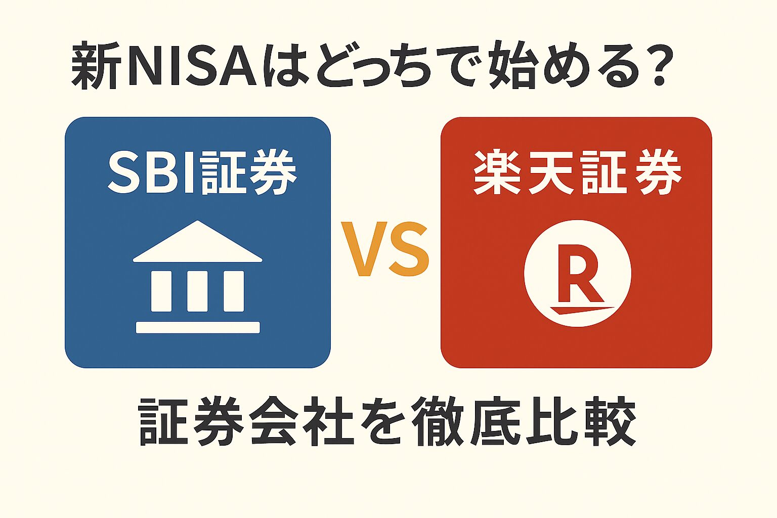 新NISAはどっちで始める？SBI証券と楽天証券を徹底比較【2025年版】 | NISA・iDeCoナビ
